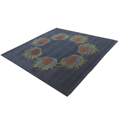 Square Ohare Navy Blue Rug