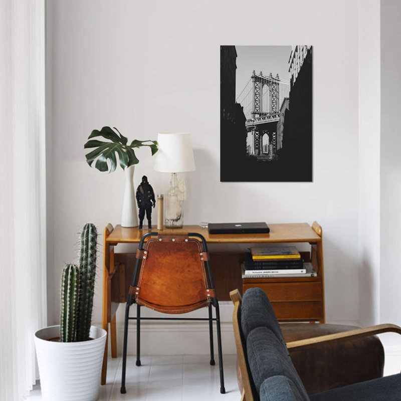 «Brooklyn Bridge, NYC» par Luke Anthony Gram, impression sur toile tendue, H 40 po x l 26 po x P 1,5 po, Toile tendue