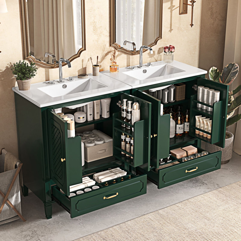 Ensemble de meuble-lavabo avec lavabo double