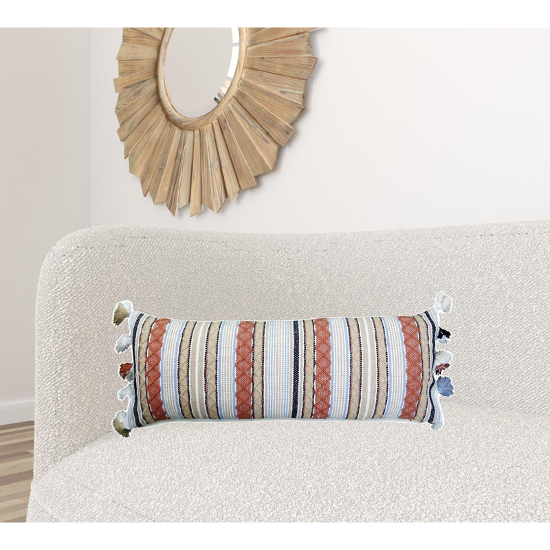 Housse et insert de coussin rectangulaire en mélange de coton