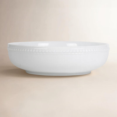 Everyday White Porcelain Pasta Bowl