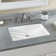 Vitreous China Rectangular Undermount Bathroom Sink with Overflow
