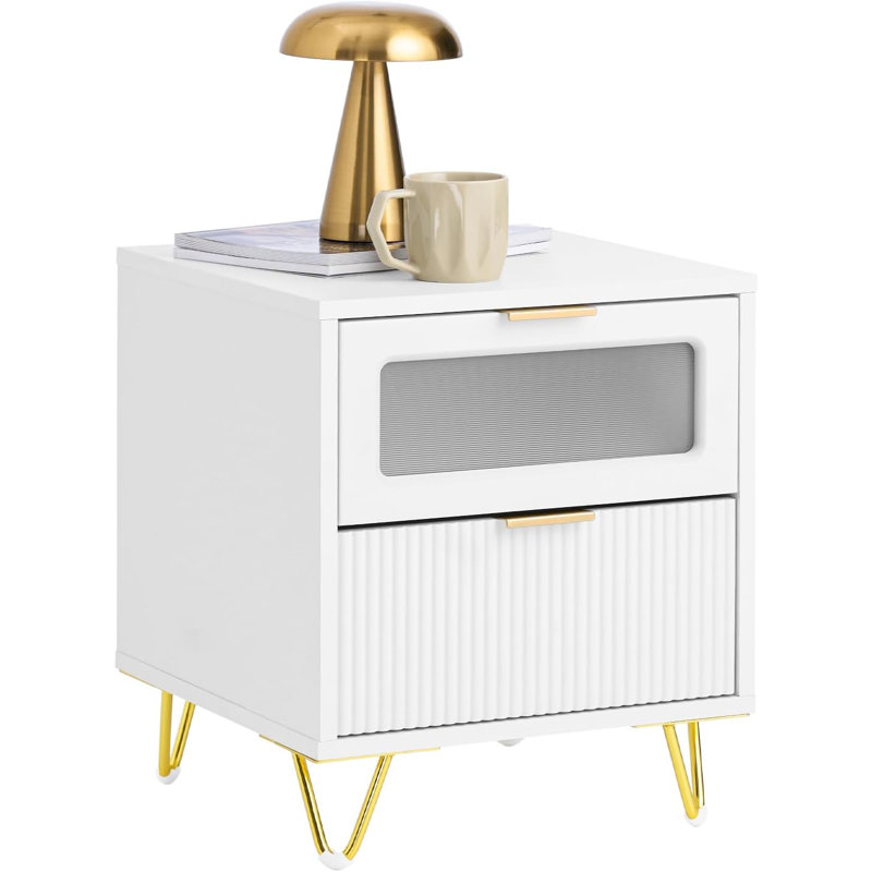 Aarif 65 cm W Bedside Table