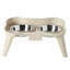 Ensemble de 3 bols pour animaux de compagnie Gibson Home surélevés, couleur beige