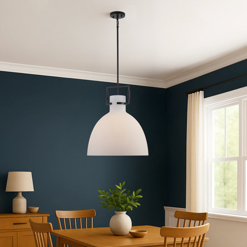 Luminaire suspendu 1 lumière Miami, Noir