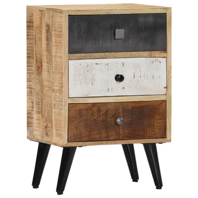 Abbate 40cm W Solid Wood Bedside Table