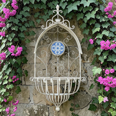 Écusson Iron & Mosaic Hanging Wall Planter