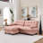 Deep Seat Sectionals, Wood Frame Modern L Shaped Sofa For Home