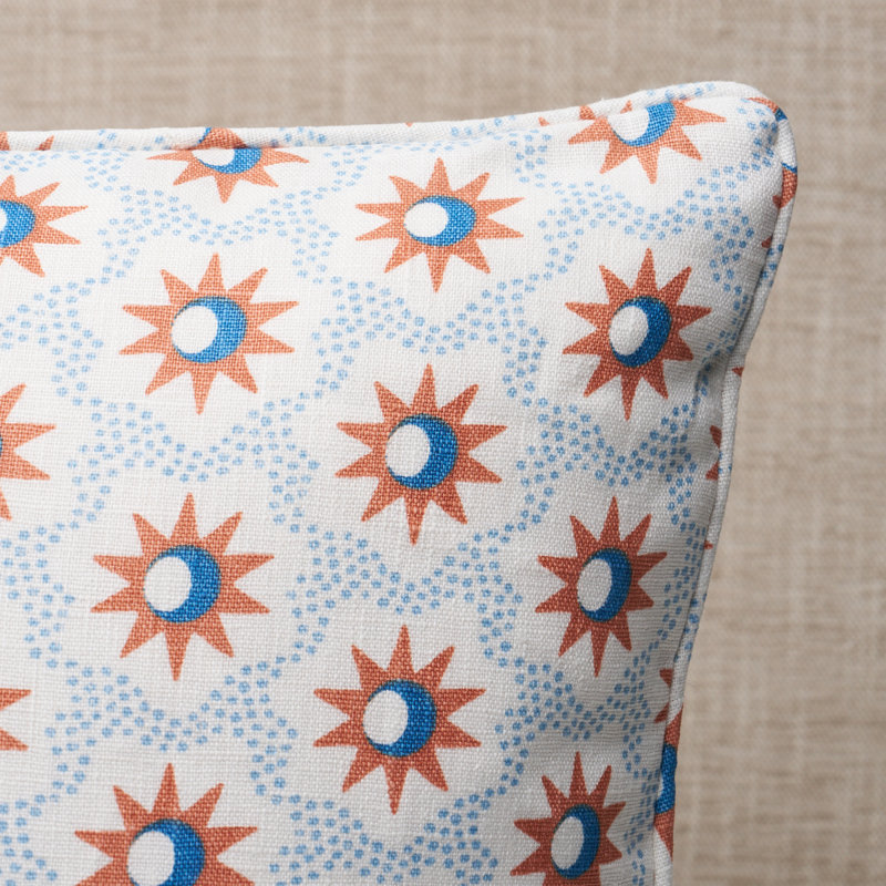 Coussin Lucie, H 18 po x l 18 po, Bleu, Carrée