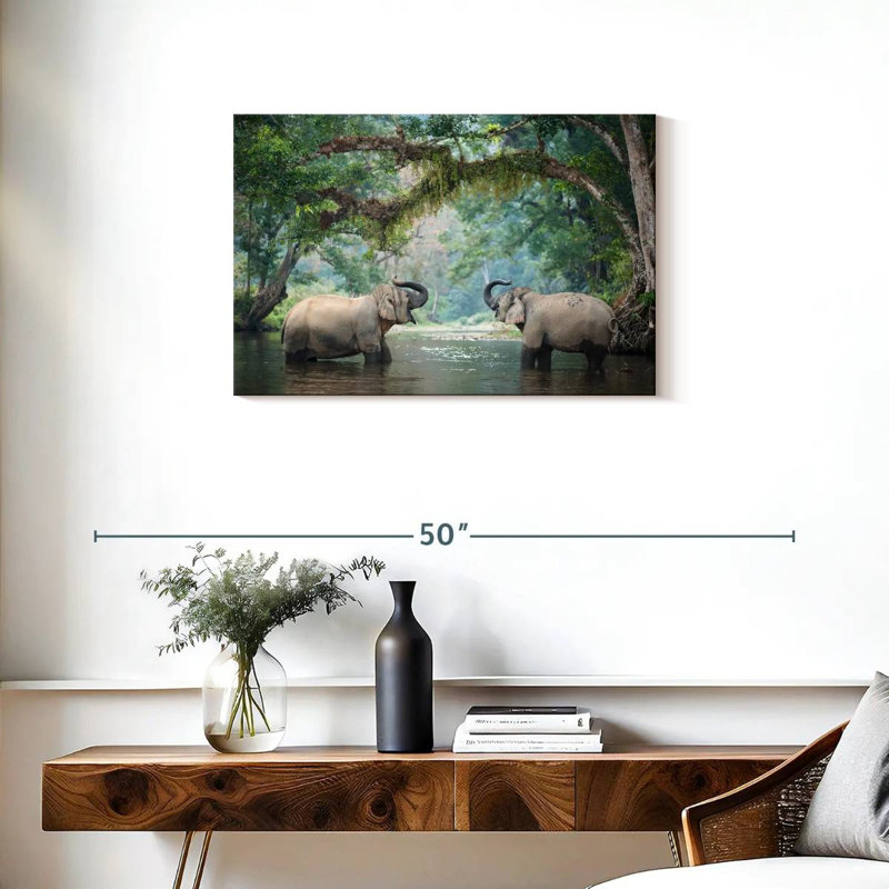 Éléphants de bain Brampt, H 20 po x l 30 po