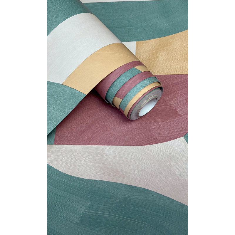 Rouleau de papier peint L 33 pi x l 21 po Jaworski, Ocre