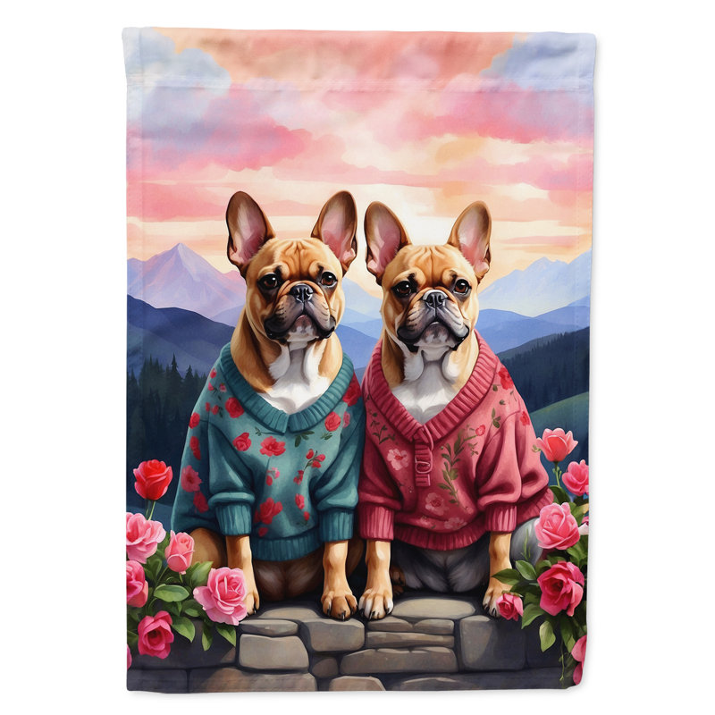 Double Sided 15.5'' H x 11.25'' W Polyester Valentine's Day Garden Flag