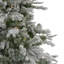 Sapin de Noël artificiel moyen enneigé 9 pi avec lumières DEL blanc chaud Winfield