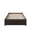 Lit plateforme en bois massif avec pied de lit et lit gigogne Concorde-460099020-460099015