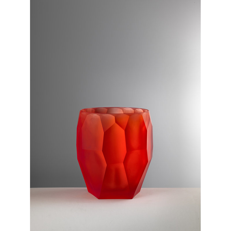 Antartica Acrylic Ice Bucket, Red, 8.5" H x 8" W x 8" D