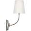 Vendome Single Sconce with White Glass-66560717