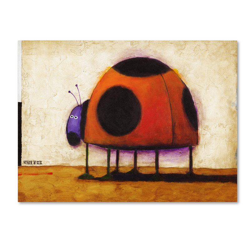 Izampo 'Ladybug' Print on Wrapped Canvas, 14" H x 19" W