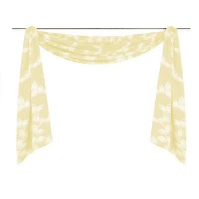 Aston Room Darkening Window Scarf Single Panel