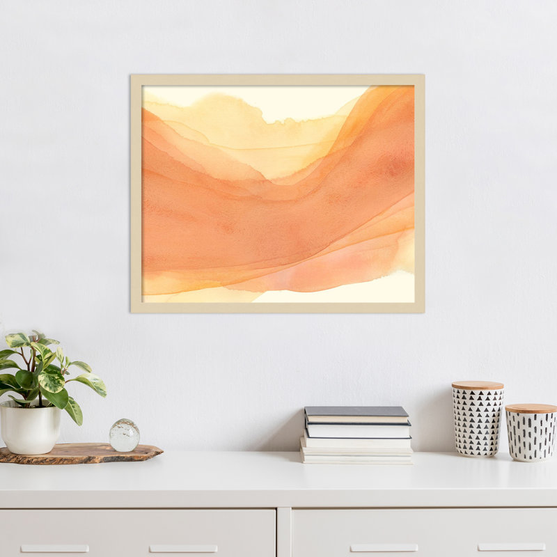 «Sunset Layers I» par Grace Popp, impression sur bois encadrée, H 21 po x l 25 po