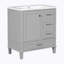 Meuble-lavabo simple 30 po avec plateau Pantilimon-813036444