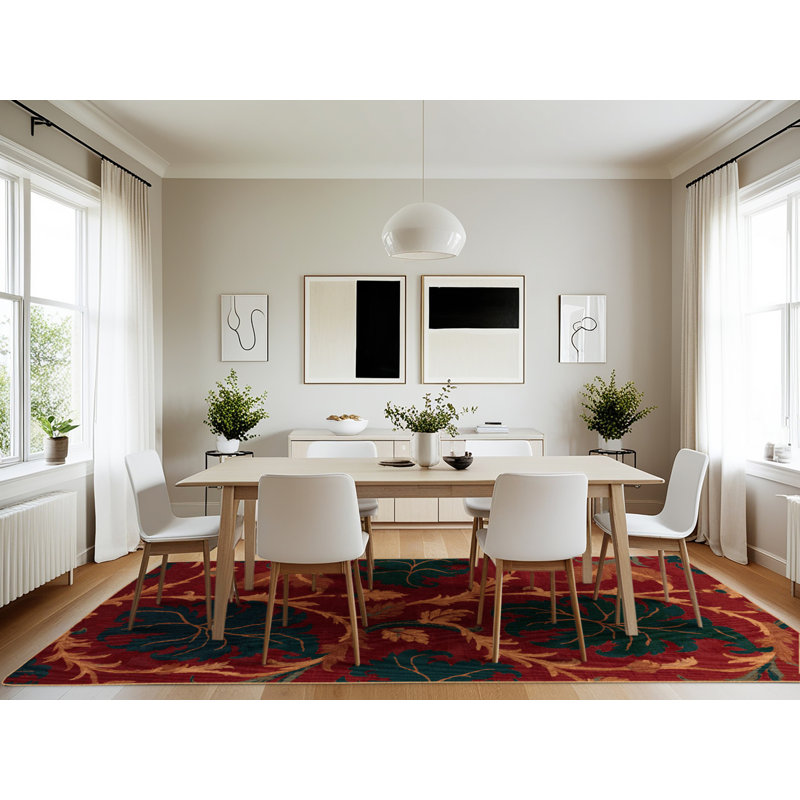Tapis brun français lavable à la machine, Rectangle 7 pi x 10 pi