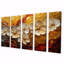 Fleurs d'or dorées - fleurs sauvages - Art mural traditionnel-45891715-45891724