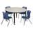 Kee Round Breakroom Table and 12" Chair Set-73411890-73411887-93832789