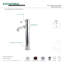 Robinet pour vasque à poignée simple 1 trou Kingston Brass Paris-20964410