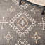 Kilim Southwestern Area Rug In Black / Ivory-1785650095