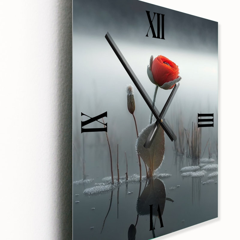 Horloge murale surdimensionnée Hofstade - Rose, Petit
