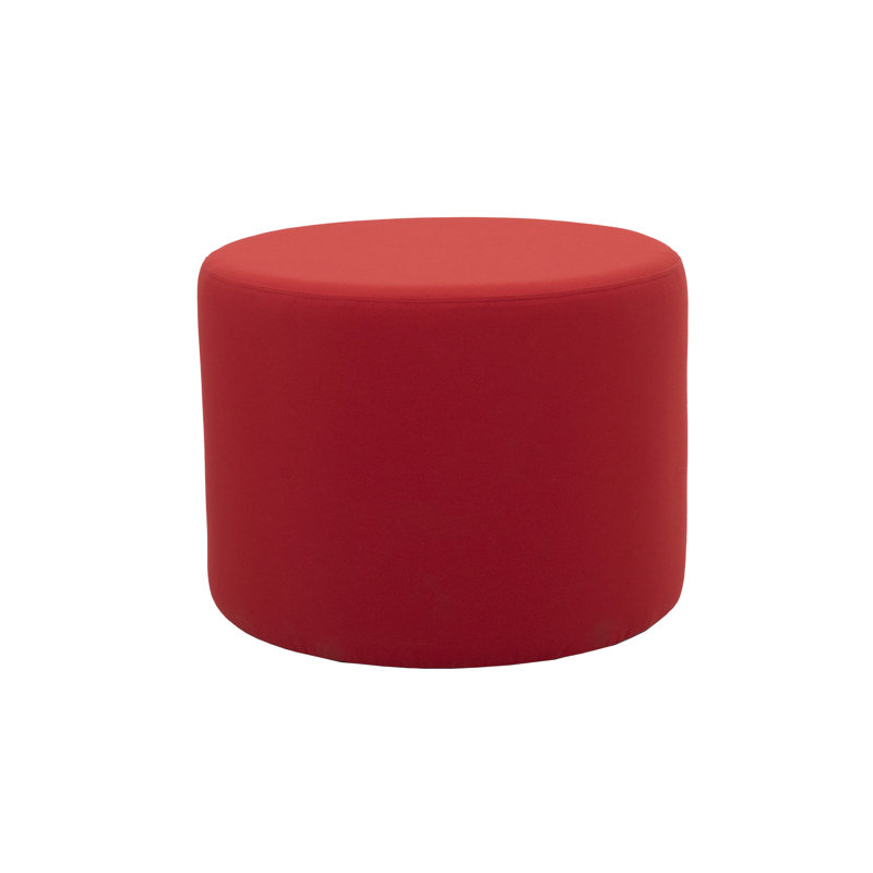 Repose-pieds d'extérieur rond 24 po avec Sunbrella®, H 18 po, Toile rouge