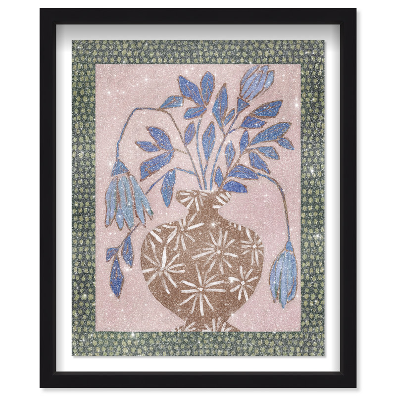 Verdant Stillness Shadowbox Abstract Print by Oliver Gal, Black Frame, 16 x 20, 37.5"H x 31.5"W, Black Shadowbox