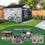 Remise de rangement en plastique avec plancher