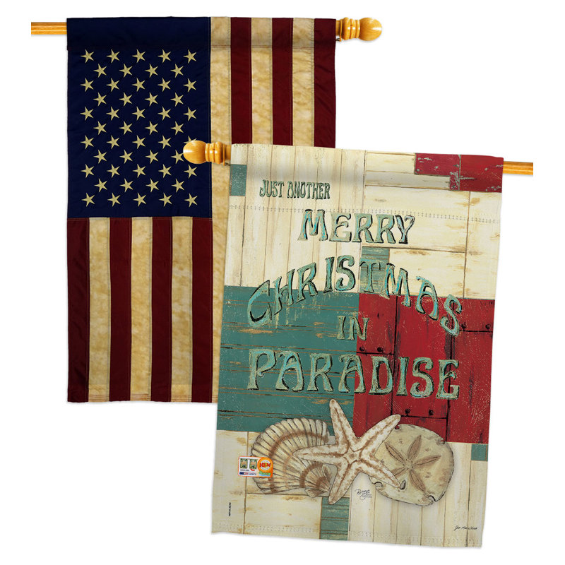 Drapeau de maison à 2 côtés en polyester / mélange de polyester 40 x 28 po