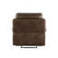 Fauteuil inclinable en cuir brun GEL Match