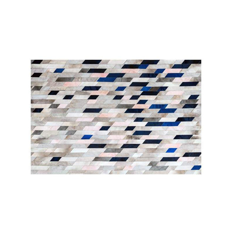 Astila Cowhide Geometric Area Rug, Rectangle 10' x 14'