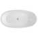 Layla White 67" Freestanding Bathtub With No Faucet