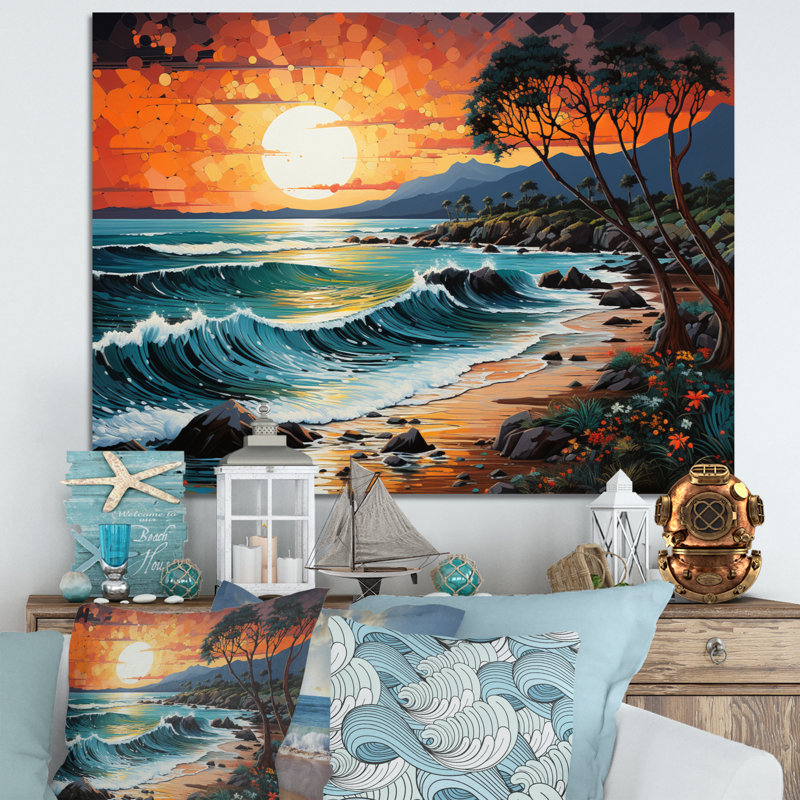 Sopris Beach Photo Tropical Vibes XXIII, H 34 po x l 44 po x P 1,5 po, Toile tendue