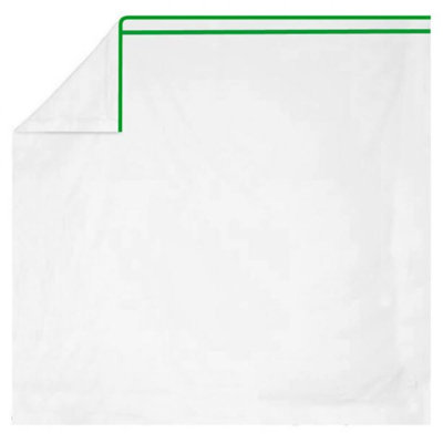 400TC Embroidery & Border Cotton 4 Piece Sheet Set Fitted Sheet Fits Upto 16" Deep Pocket