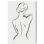 «Woman in Contour III», art mural minimaliste par Art Remedy