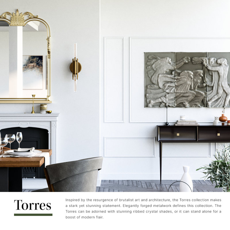 Torres 2 - Light Vanity Light, Polished Nickel