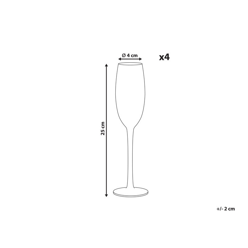 Delvina 200ml Handmade White Wine Glass Set