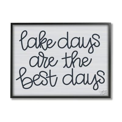 «Lake Days Are Best Nautical», estampe numérique encadrée par Stephanie Dicks