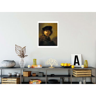 Autoportrait avec béret en velours par Rembrandt van Rijn - Impression giclée