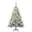  Artificial Christmas Tree Green And White 70.9" PVC