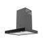 Ferre 60cm T Model Cooker Hood - Glass - Touch Control - Black