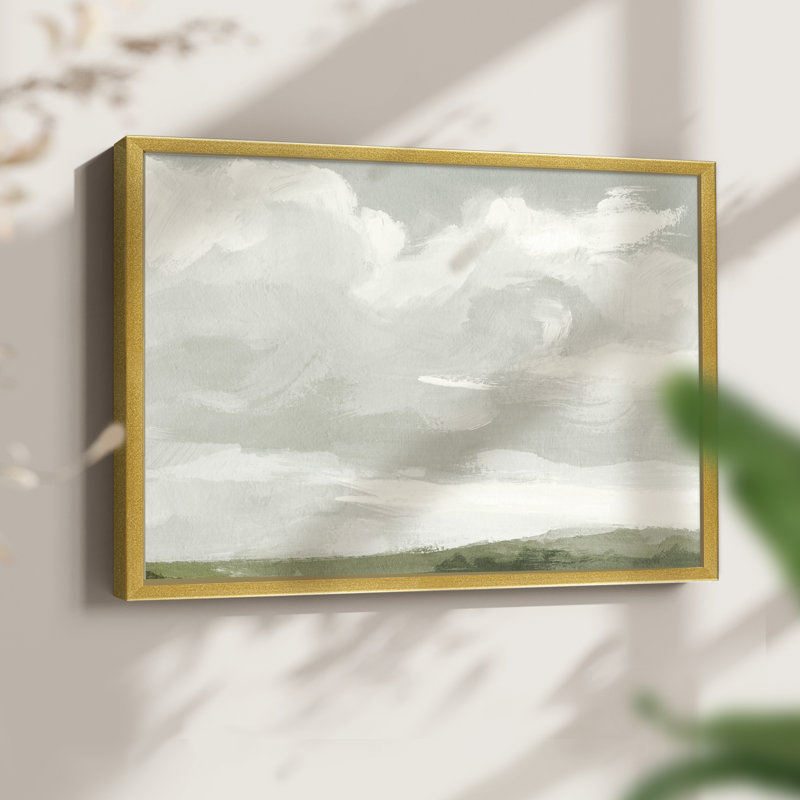 Gris pierre ciel III - impression encadrée - réarmable, H 8 po x l 10 po