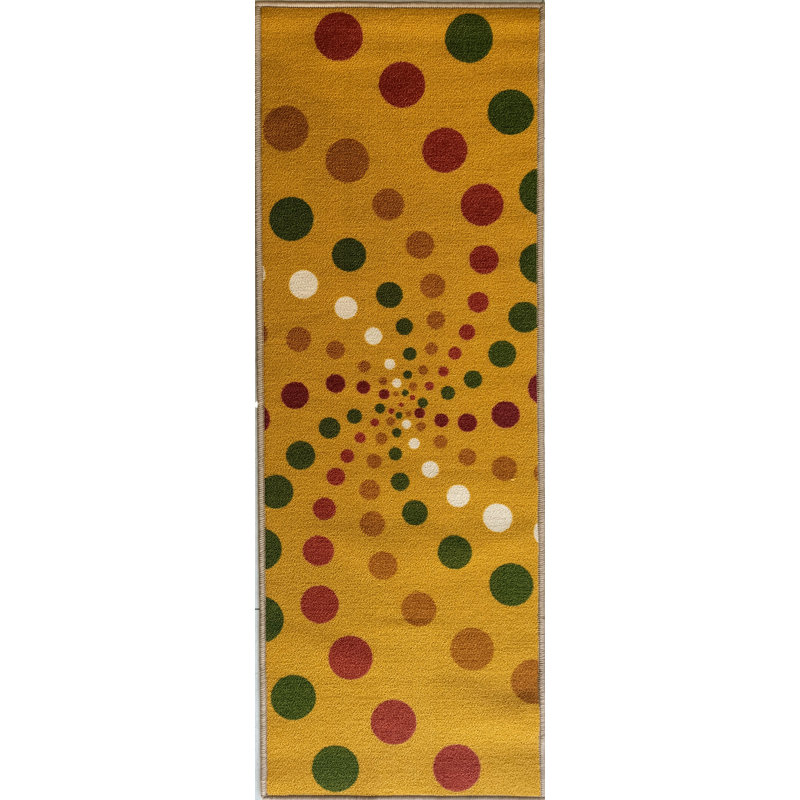Leif Polka Dots Area Rug, Runner 49 x 137cm