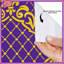Rideaux de douche baroques violets extra longs-365888607