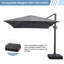 Gaudenz 10x13 Ft Rectangle Cantilever Umbrella without Weighted Base-363903459